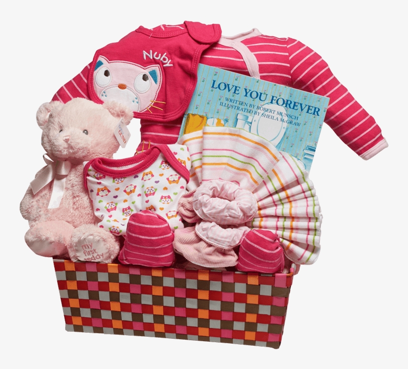 Super Stripe Basket Girl - Teddy Bear, transparent png download