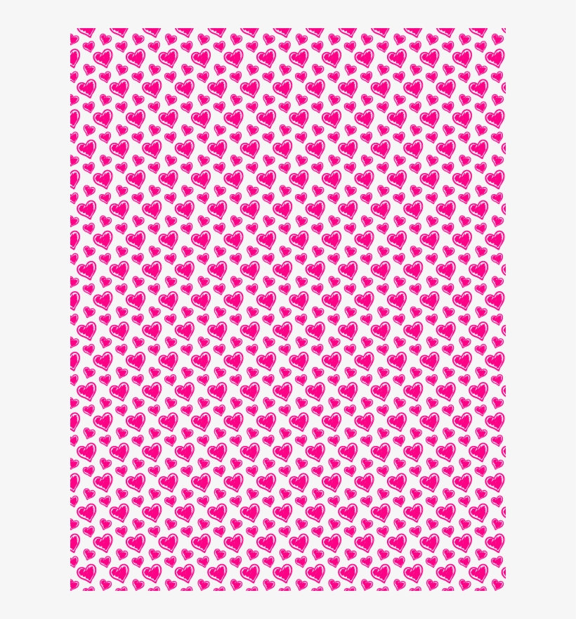 Pink Heart Scribbled Pattern - Symmetry, transparent png download