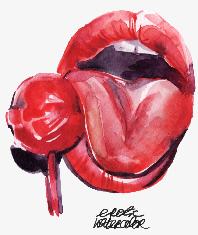 Lips Print - Illustration, transparent png download