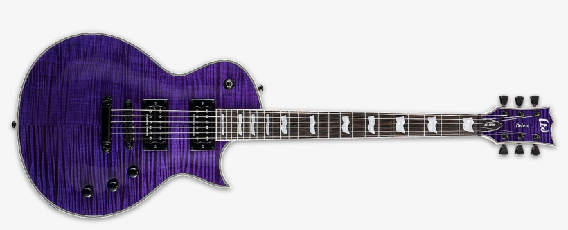 Esp Ltd Ec 1000fm See Thru Purple Flame Maple Seymour - Ltd Ec 1000 Purple, transparent png download