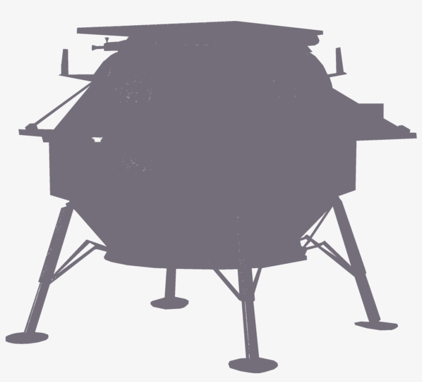 Peregrine Lander Gray Peregrine Size - Monochrome, transparent png download