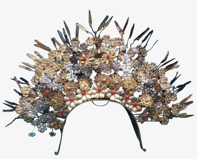 Vintage Tiara Head Dress Indonesia Sumatra Wedding - Tiara, transparent png download