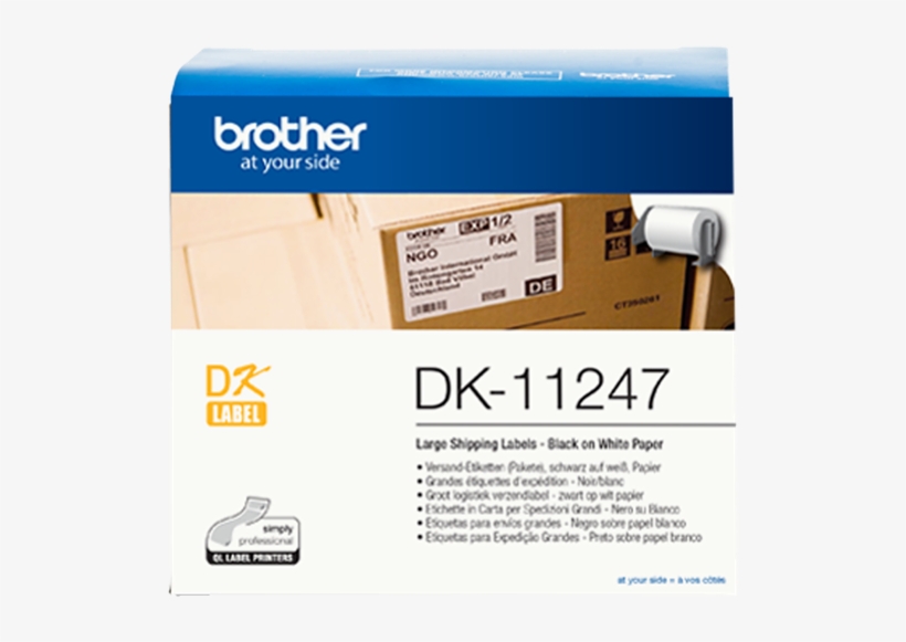 Etiquetas Brother Dk-11247 - Brother Dk 11202, transparent png download