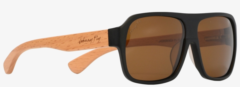 Gafas De Sol De Madera De Haya Barnizada Bombardero - Khaki, transparent png download