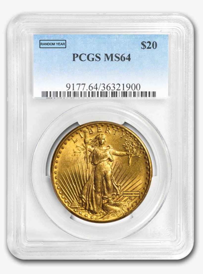 $20 Saint Gaudens Gold Double Eagle Ms 64 Pcgs - 1933 Gold Double Eagle, transparent png download