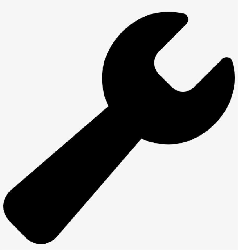 Black Wrench Inicio - Repair Tool Vector, transparent png download