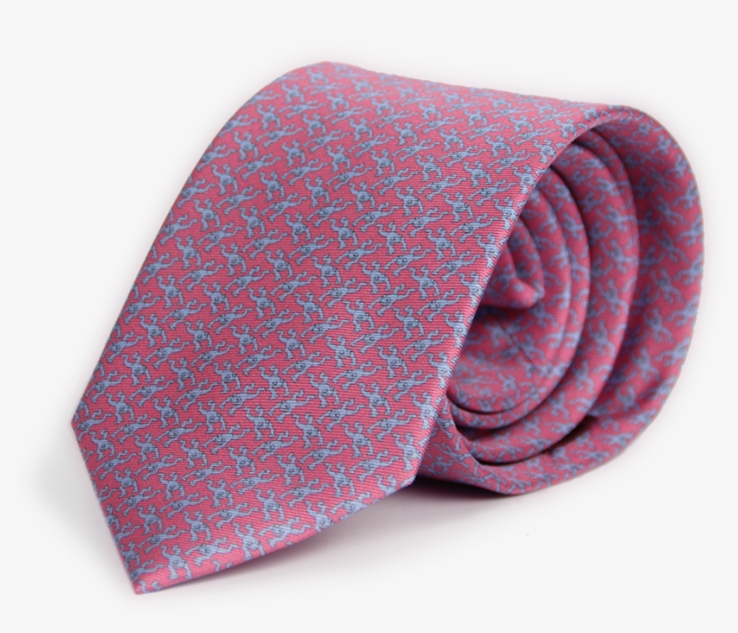 Corbata Rosa Con Azul - Paisley, transparent png download