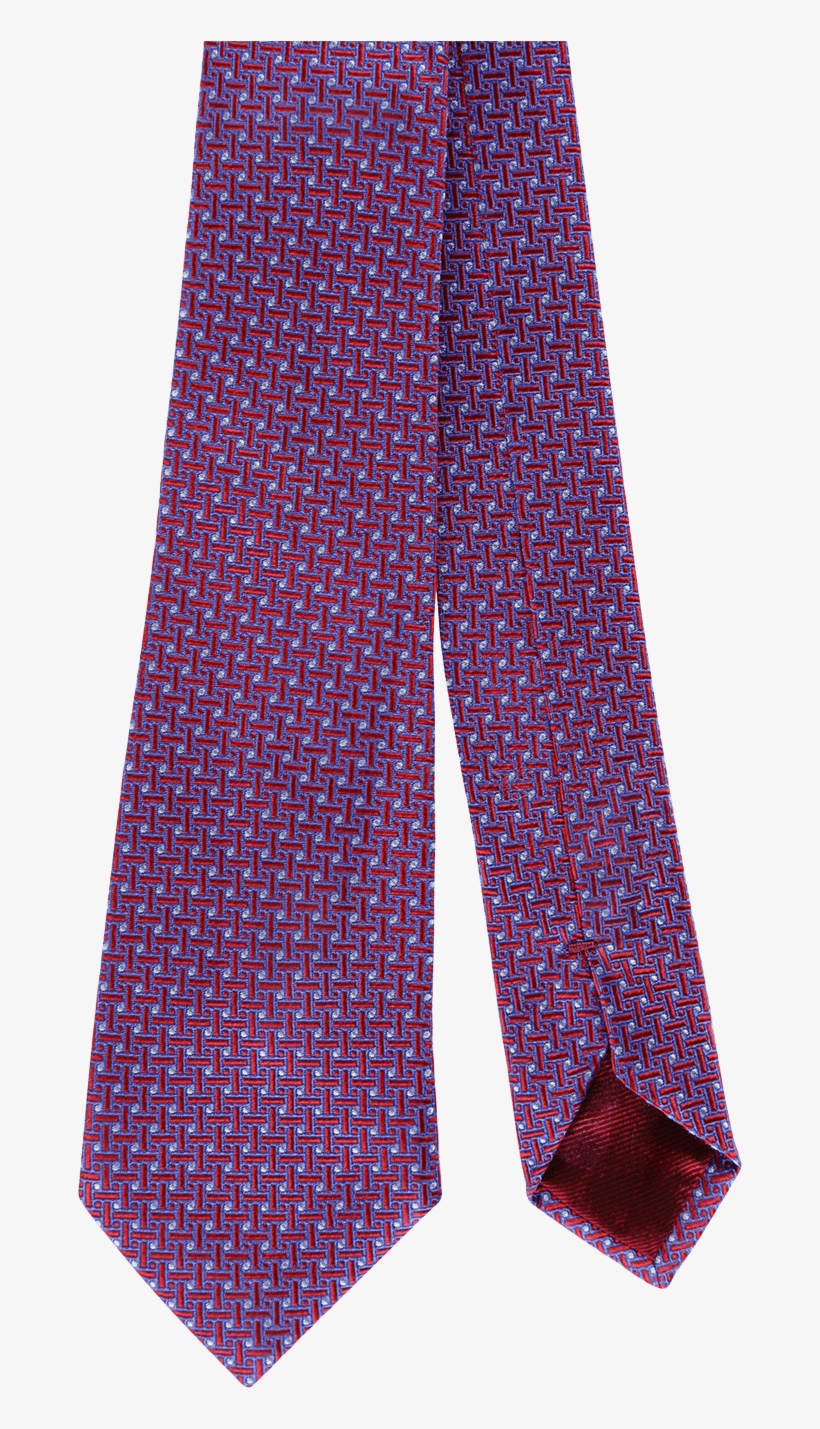 Corbata De Seda Jacquard Gris - Plaid, transparent png download