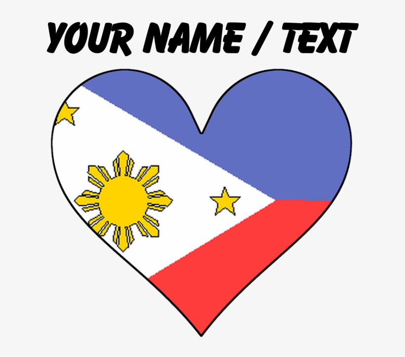 Custom Philippines Flag Heart Laptop Skins - Heart, transparent png download