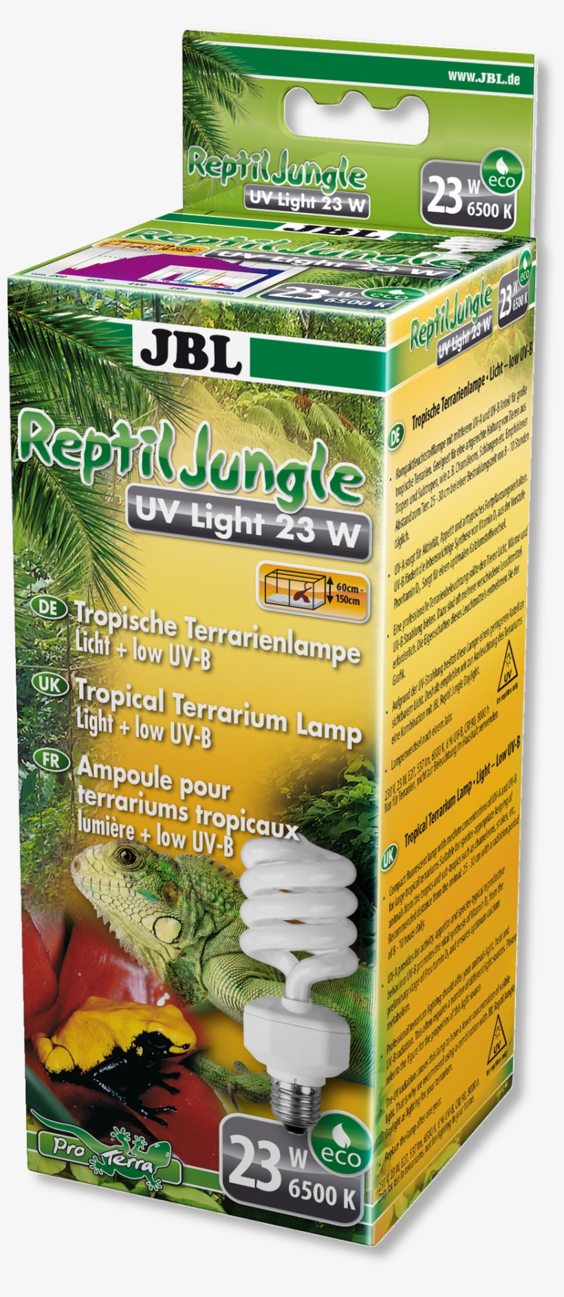 Jbl Gmbh & Co - Jbl Reptiljungle (reptile Jungle) Uv 310 Light Bulb, transparent png download