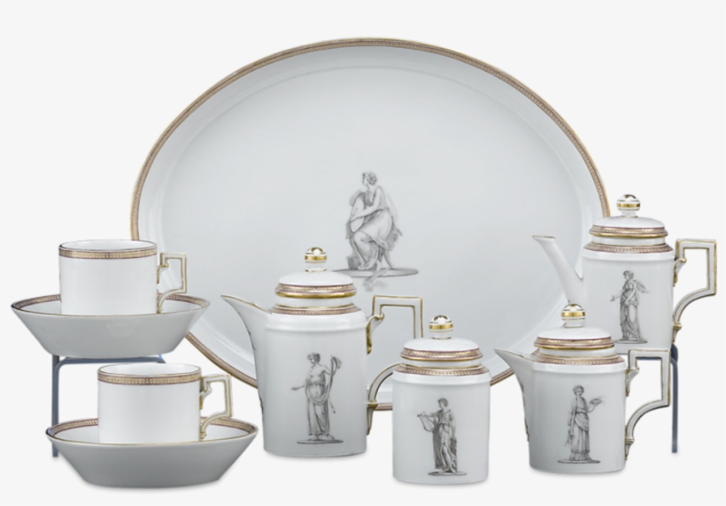 18th-century Kpm Porcelain Tea Service - Tea Set, transparent png download