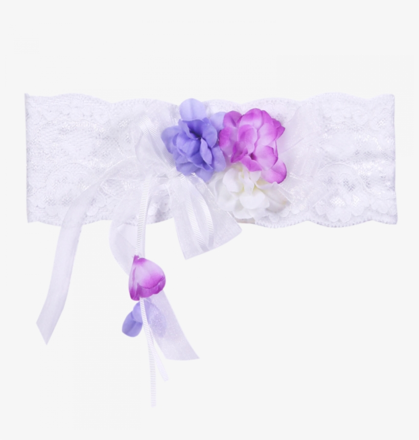Headband In Lace With Flowers And Ribbons - Moth Orchid, transparent png download