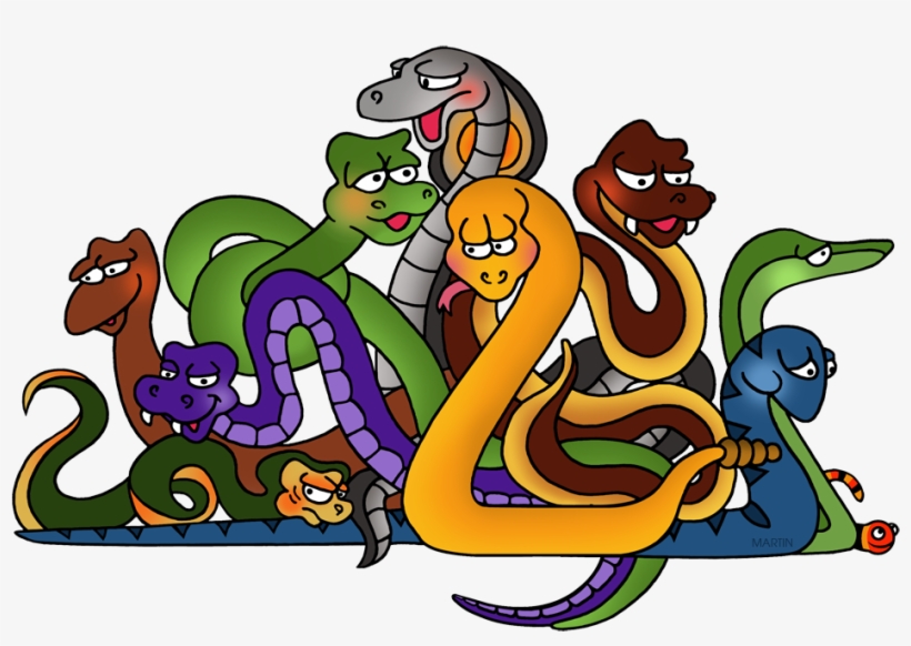 Pile Of Snakes - Cartoon, transparent png download