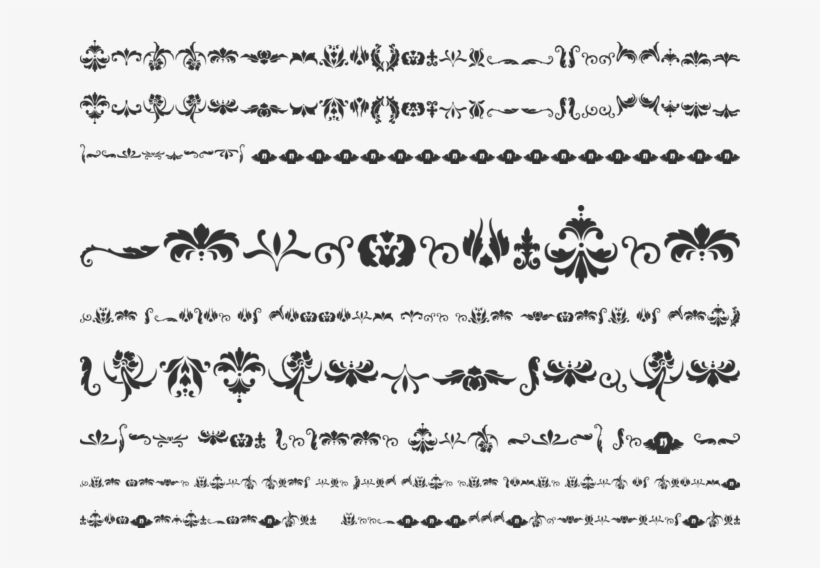 Damask Dings 1 Font Preview Damask Transparent PNG 660x488 Free