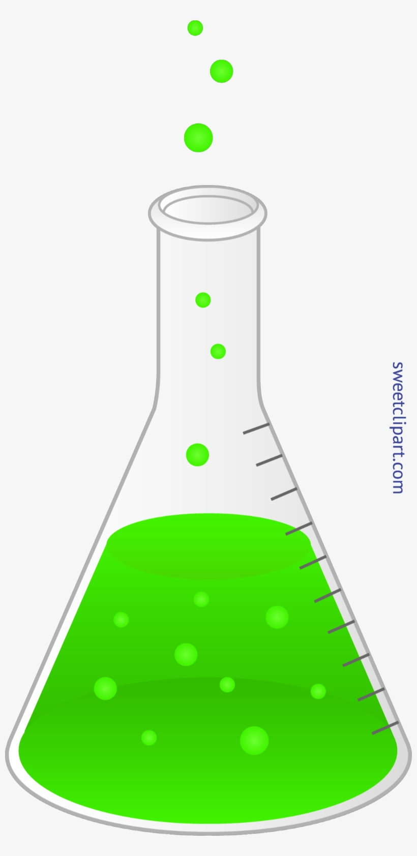 Science Flask Green Clip Art - Science Clipart Beaker Transparent PNG