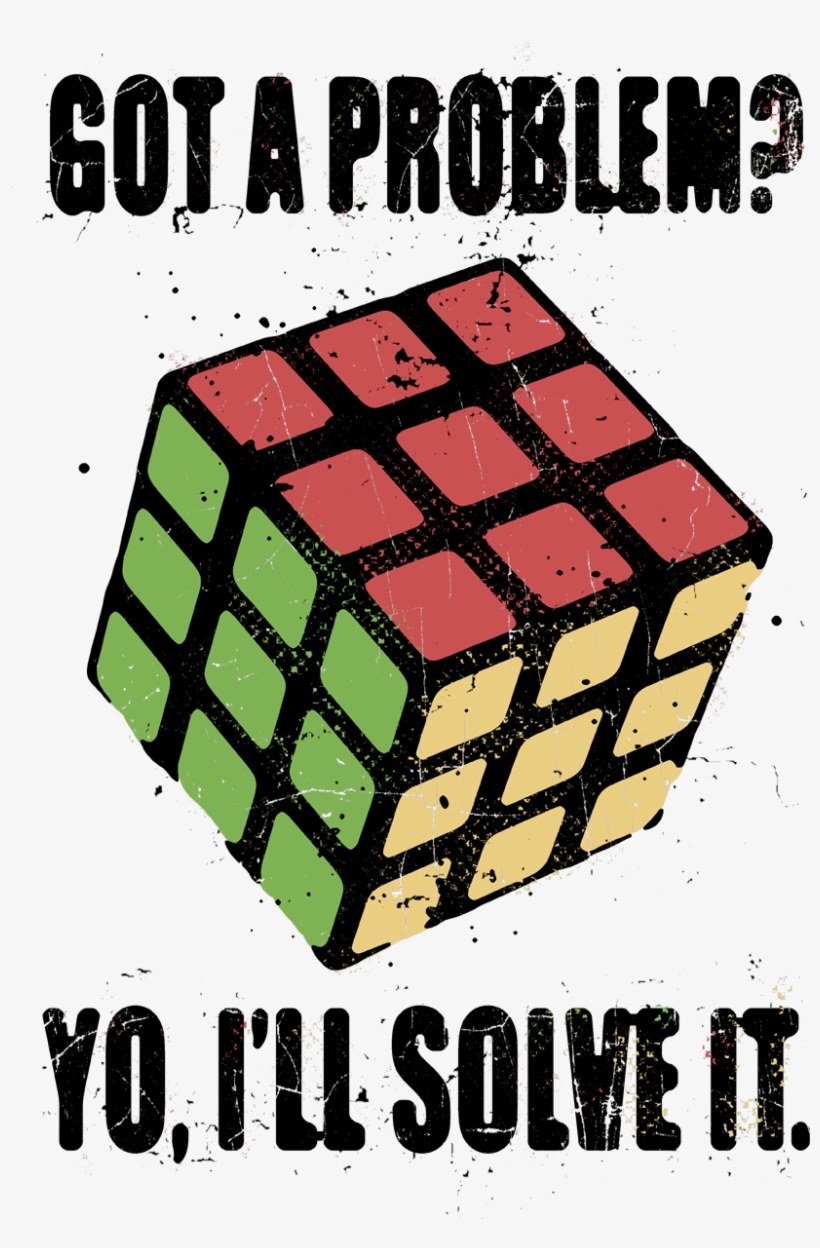 Product Image Alt - Funny Rubik's Cube Shirt, transparent png download