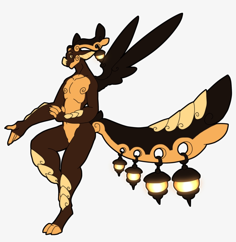 Golden Glow Dragon - Cartoon, transparent png download