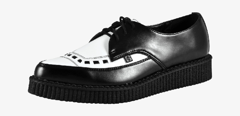 Tuk-a8140 - Shoes Creepers Black White, transparent png download