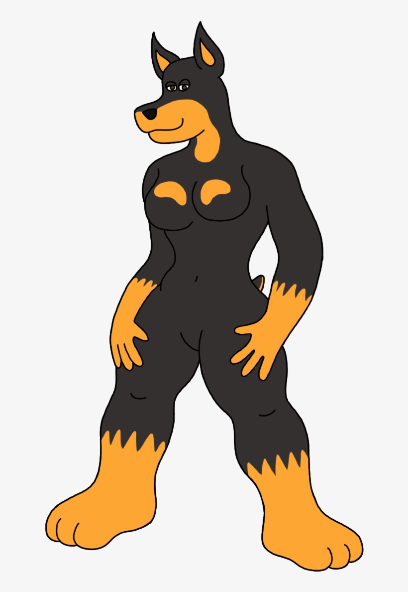 Doberman Gal - Dog Catches Something, transparent png download
