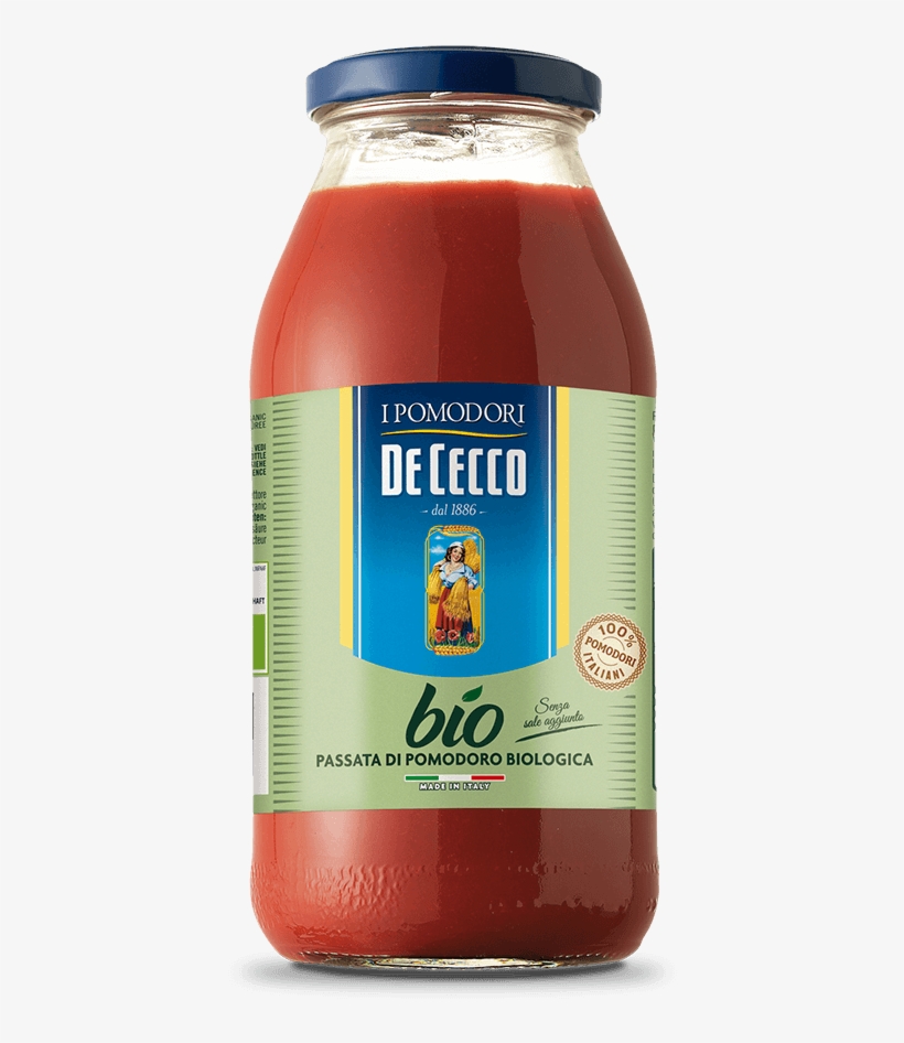 Passata Di Pomodoro Bio - De Cecco, transparent png download