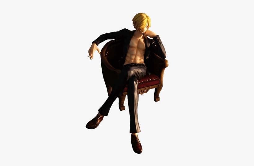 One Piece- Sanji 1/8th Scale Figure - Sitting, transparent png download
