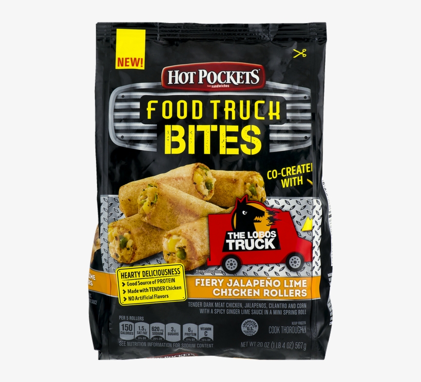 Hot Pockets Food Truck Bites Fiery Jalapeno Lime Chicken - Hot Pockets, transparent png download
