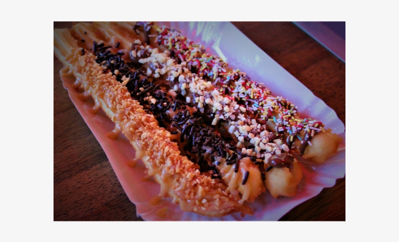 Photo Taken At Churros Bros By Business O - Hot Dog Bun, transparent png download