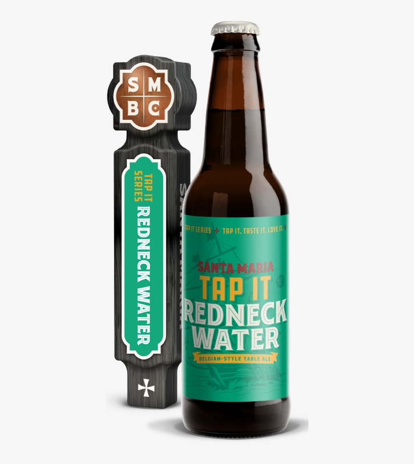 Tis Redneck Water - Beer Bottle, transparent png download