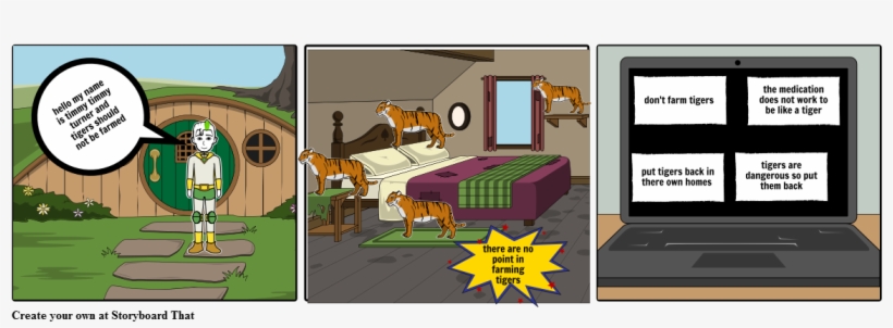 Do Not Farm Tigers - Cartoon, transparent png download
