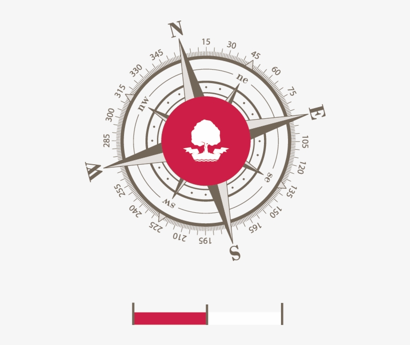 Close Map - Compass Rose, transparent png download