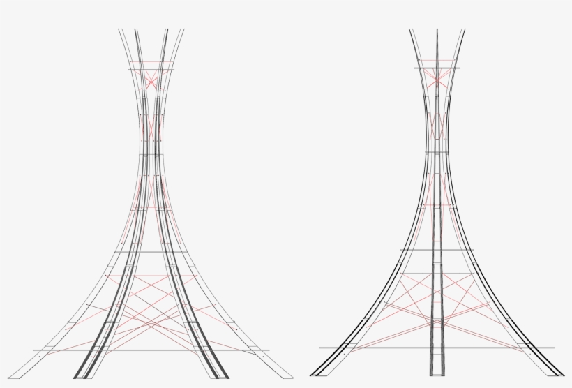 Paper Water Tower - Drawing, transparent png download
