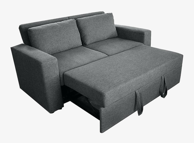 Ikea Gray Pull Out Couch Transparent Png 736x526 Free Download