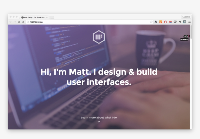 Matt Farley - Front End Web Dev Portfolio, transparent png download