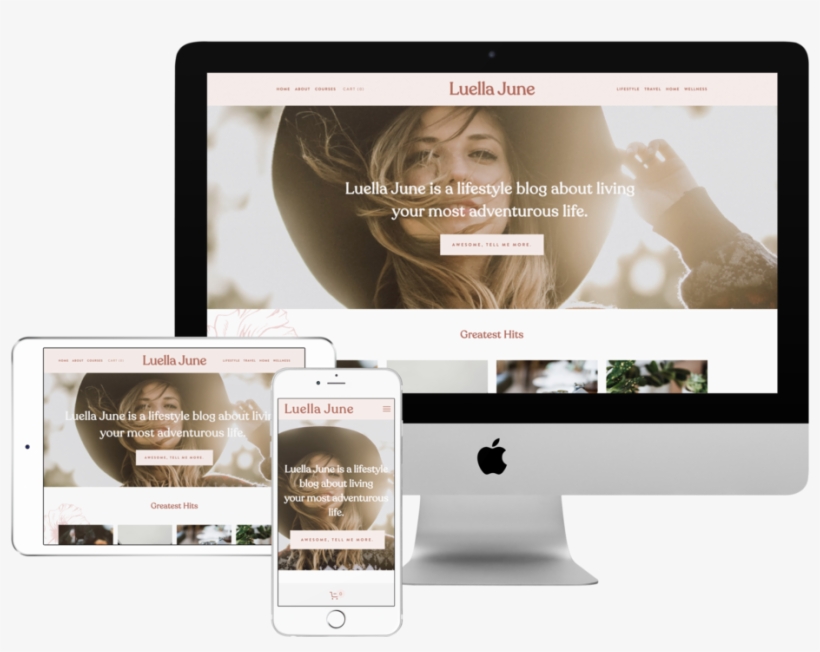 Luella June Diy Squarespace Template - Website, transparent png download