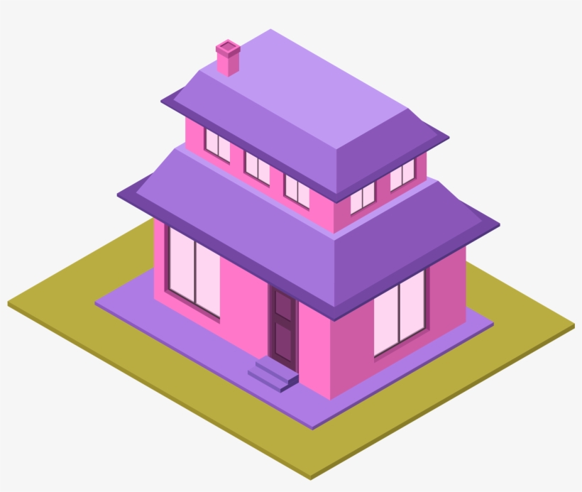 5d City Life Dimensional Png And Vector Image - House, transparent png download
