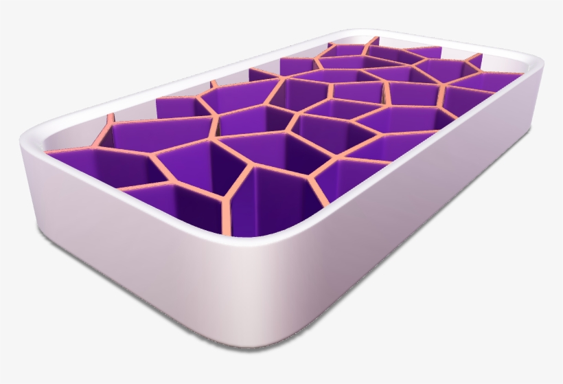 Voronoi Ice Cube Tray - Metal, transparent png download
