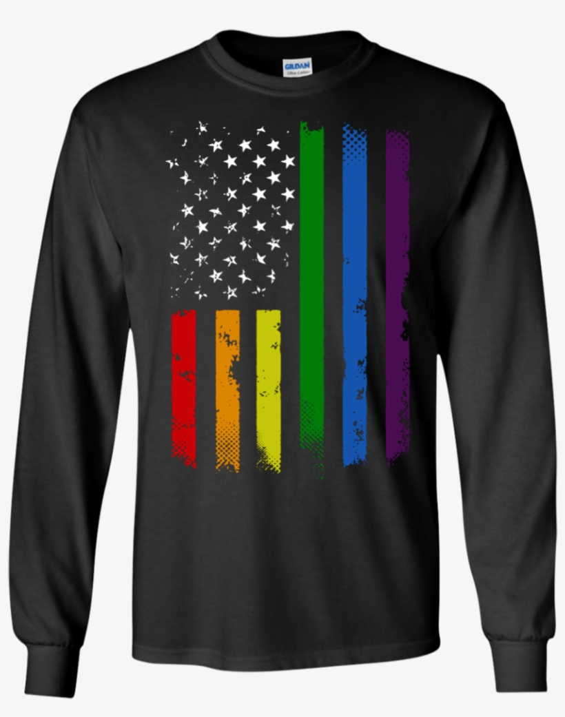 Gay Pride Flag - T-shirt, transparent png download