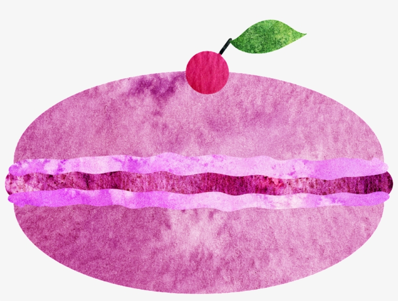 Handdrawn Cartoon Macaron Png Transparent - Illustration, transparent png download