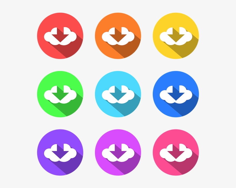 Free Photo Download Logo Cloud Computing Download Icon - Nube De Descarga, transparent png download