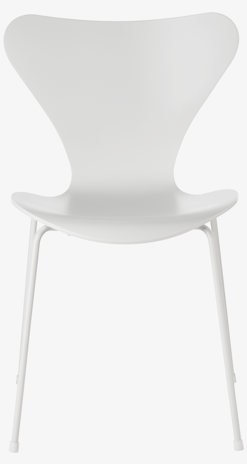 Series 7 Chair Arne Jacobsen Lacquered White Powdercoated - Series 7 Chair Monochrome, transparent png download