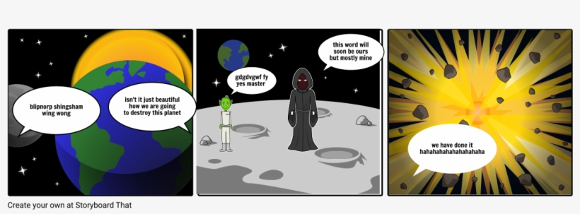 The Destruction Of Planet Earth - Story Board About Packet Switching, transparent png download