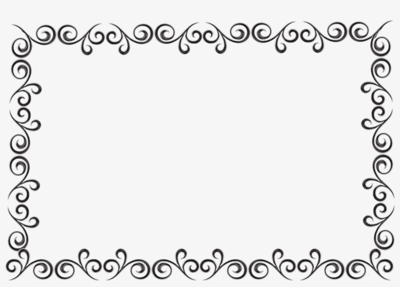 Cadre - Autumn Leaves Border Black And White, transparent png download