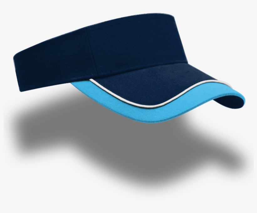 Horizon Sunvisor Display Navy White Powder Shadow - Baseball Cap, transparent png download