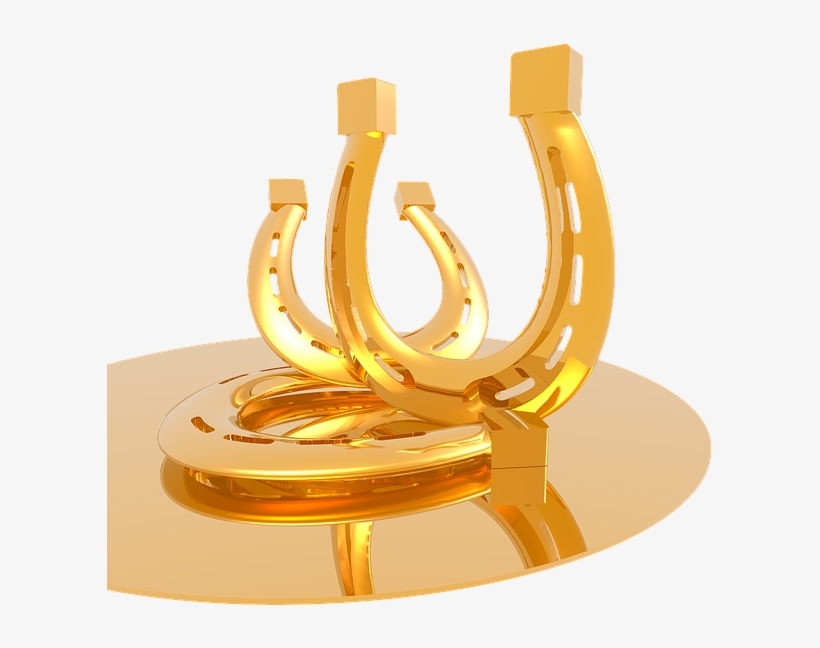 Horseshoe Clipart Yellow - Dibujos De Herradura De Caballo, transparent png download