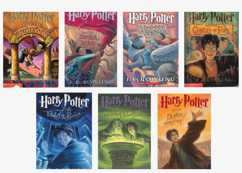 La Magia De Un Libro - Harry Potter Series Book Covers, transparent png download