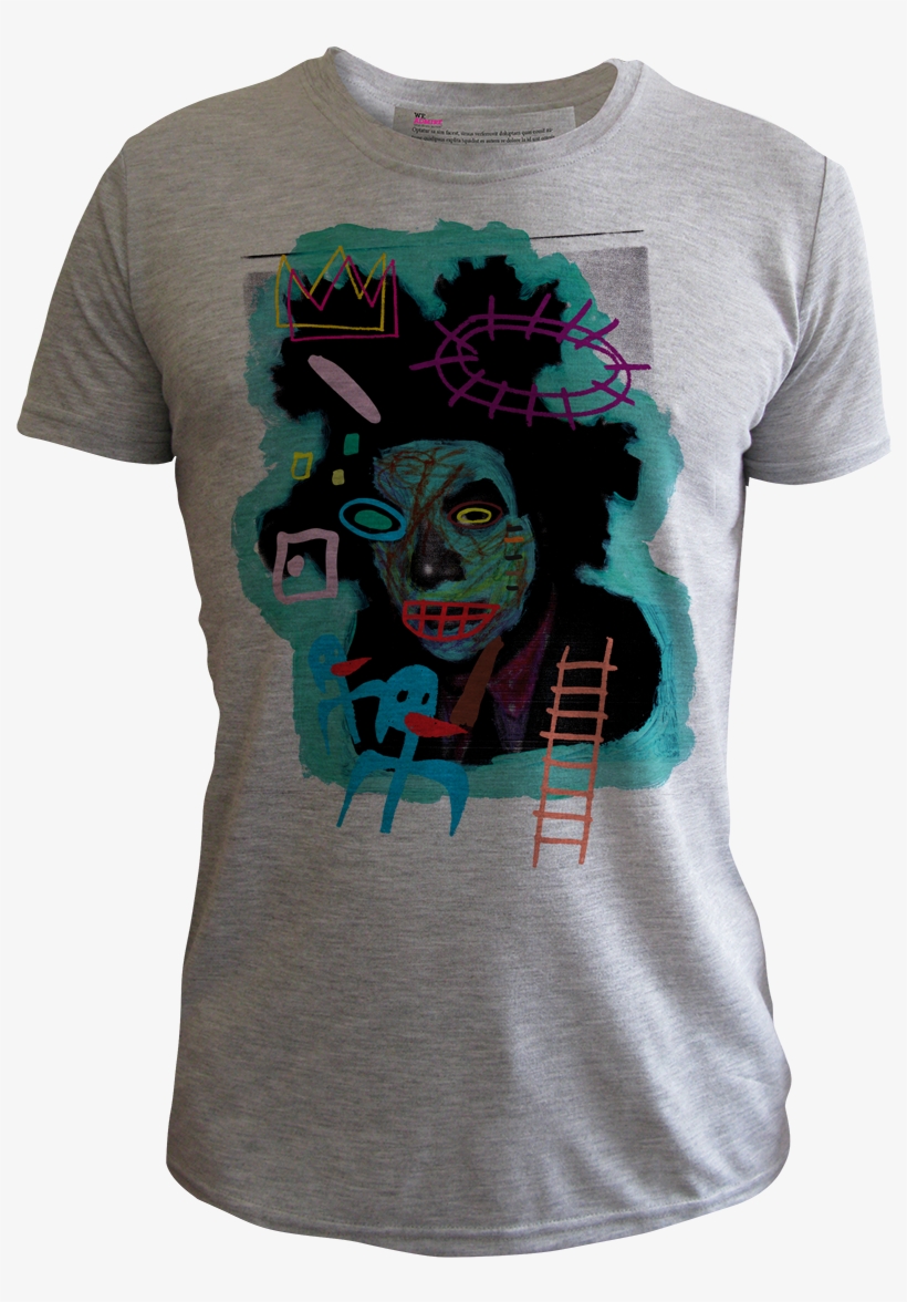 Jean Michel Basquiat Source - Headphones Shirt, transparent png download