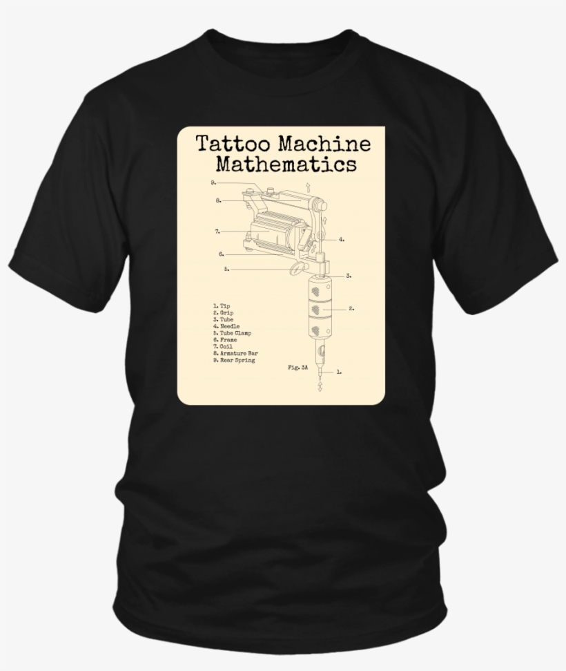 Tattoo Machine Mathematics T-shirt For Him - Larry Bernandez T Shirt, transparent png download