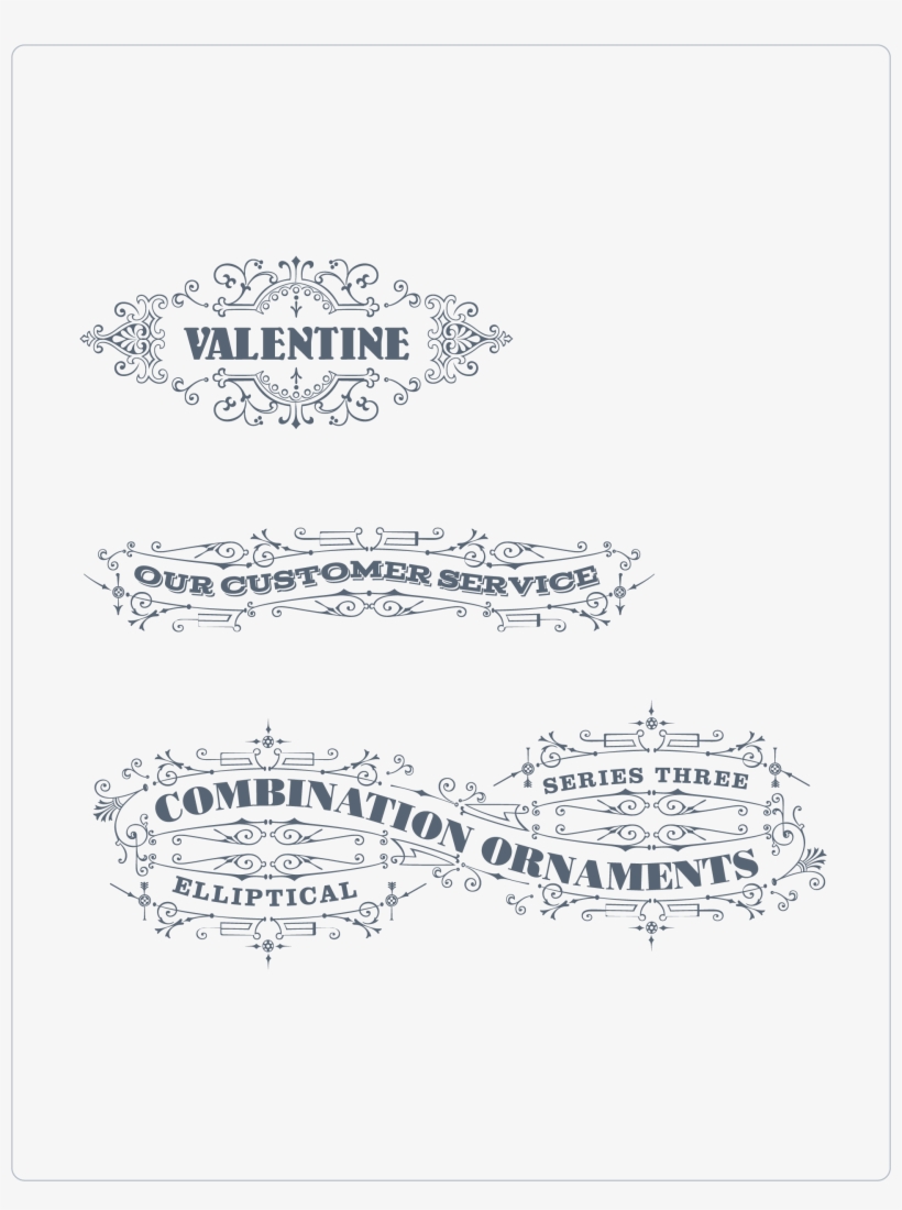 Preview All The Vector Ornaments Included, Traced By - Paper, transparent png download