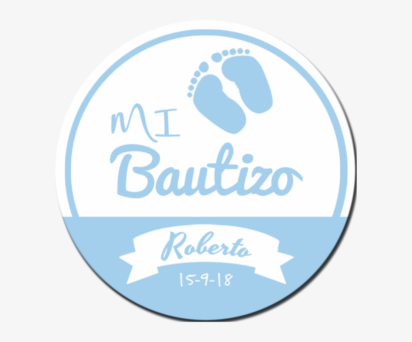 Bautizo Pies Azules - Label, transparent png download