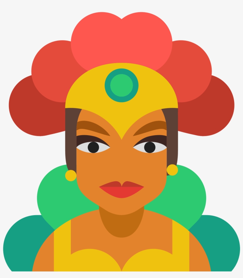 Hula Girl Icon Free - Cartoon, transparent png download